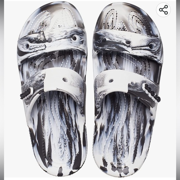 Crocs Adult Classic Graphic Two-Strap Slide Sandals - Picture 2 of 5